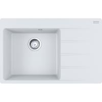FRANKE Sink CNG 611-78 TL/2 780 x 500 white led drain right