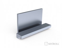 SEVROLL Pax profile end cap (4 pcs) silver