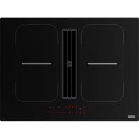FRANKE Induction hob with extractor hood FSM 7081 HI black glass/white graphic