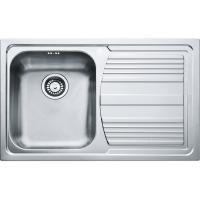 FRANKE Sink LLX 611/2P 790 x 500mm stainless steel drain on the right
