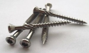Terrace screw 5x60 countersunk head TX25 stainless steel C1 AISI 410