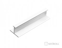 SEVROLL 03890 connecting rail H08/18 3m white mat