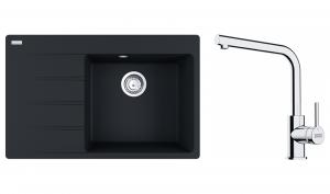 FRANKE Set G250MČ CNG 611-78 TL/7 m. black + FS 3230.031