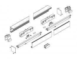 TWIN MINIMAL II 2000mm/CM 80 kg with damping, black mat