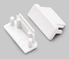 StrongLumio end parts for Surface 10 bar white (pair)