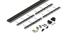 Hawa 52091 Folding Concepta Iii For Door Pocket Lower Profile For 4 Doors Silver