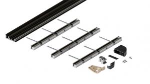 Hawa 52093 Folding Concepta Iii For Door Pocket Lower Profile For 3Doors Bl.Elox