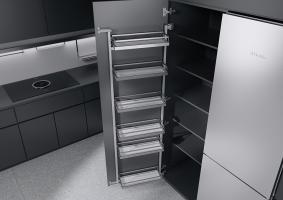 K-KES Tandem Side III, pantry cabinet, Arena Style, 600/1700mm, chrome