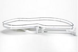 Kes 235010 Lemans Ii, Corner Shelves, Arena Classic, 400Mm, Right - White/Chrome