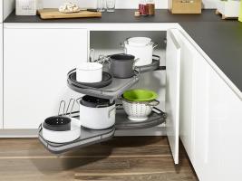 Kes 234621 Lemans Ii, Corner Shelves, Arena Style, 450Mm, Right - Anthracite