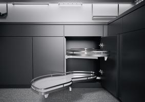 K-Kes Lemans Ii, Shelf And Attachment, Arena Style, White/Chrome, L, 600/720-900