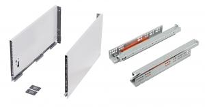 K-StrongMax 18 drawer H249/500mm push, white