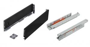 K-StrongMax 16 drawer H121/500mm push, blac