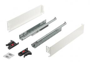 K-StrongMini drawer 89/270mm, soft-close partial extension 25kg, white