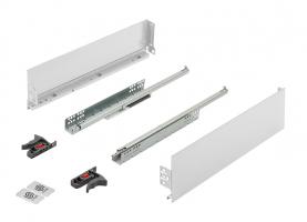 K-StrongMini drawer 121/300mm, soft-close partial extension 25kg, white