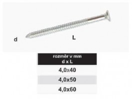 TK-nail convex 4x40mm galvanized