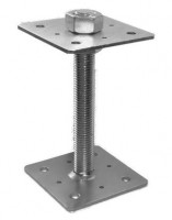 TK-pillar flange 110x110 - 200mm nut welded