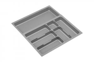 K-StrongIn Cutlery tray with pull-out side insert 330-525x490mm grey