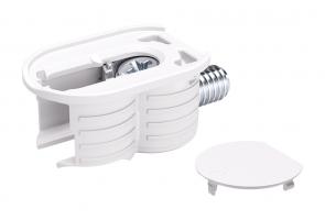 IF KORE 15 double connecting fitting, M6x8 mm, white cover cap