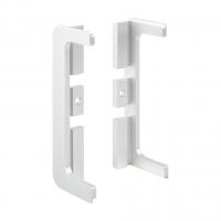 TULIP Gola C-Profile End Piece- Open, metal, alu. anodised, R+L