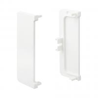 TULIP Gola C-Profile End Piece- Closed, white, plastic, R+L