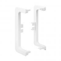 TULIP Gola C-Profile End Piece- Open, white, plastic, R+L