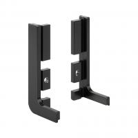 Tulip Gola Open End Cap J Profile Metal Black Matt R+L