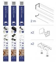 StrongLumio sada LED profil Baselyte-10 High 2m+příslušenství,bílá lak