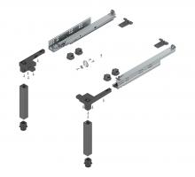 Blum Z95.4100 Space Step, Set 410Mm, Dark Grey Og