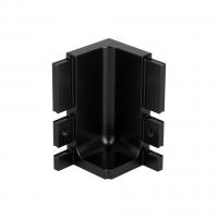 Tulip Gola Inner Corner Of Door J Profile Metal Black Matt