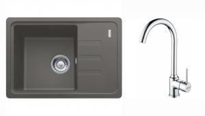 Franke Set G265Šk Bsg 611-62 Grey Stone + Fp 9000.031