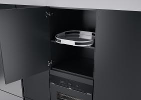 KES 281690 TurnMotion III rotating shelf, ice white