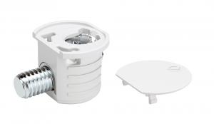IF KORE 15 connecting fitting, M6x8 mm, white cover cap