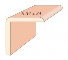 PALUBKY-LIŠTA SMRK rohová 34/34/2500