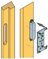 KK-Kubica 6200 hinge holder for cladding door frames