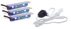 SAL LED lightening for glass shelves - 2pcs + power supply blue