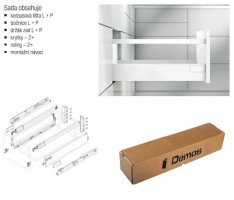 BLUM set Antaro D 500 mm/65 kg, Blumotion/TOB, grey R9006