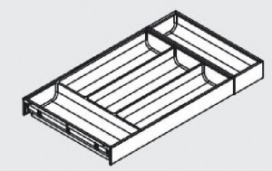 BLUM ZC7S550BS3 Ambia Line cutlery insert 300/550 black