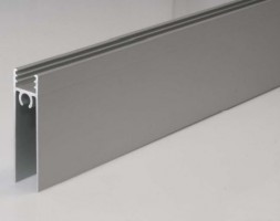 SEVROLL bottom cover profile Simple/Blue 2,5m (for lamino 10mm) silver