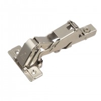 STRONG full overlay hinge 165° on screw, with damping, clip-type