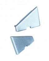 StrongLumio end parts for Corner 10 bar gray (pair)