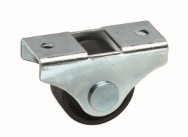 StrongCastors Castor 25 mm fixed black