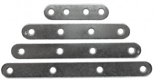 STRONG Connecting plate 100x15mm white zinc