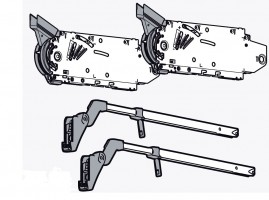 K-BLUM Aventos 20F2500/3500, lift mechanism (set) + telescopic arm (set)