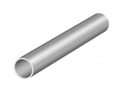 SEVROLL Linea wardrobe rod round 3m alu silver