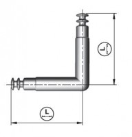 IF-Spiral lock rod angle 2x70mm