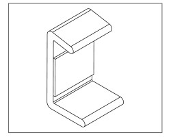 END ALUMINUM L/P Plinth REHAU 100mm