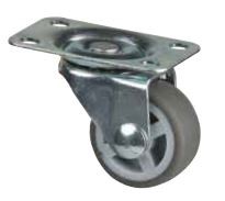 StrongCastors Castor 30 mm, grey, rotating, softened tread