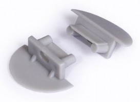 StrongLumio end parts for Begtin profile grey (pair)