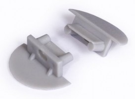 StrongLumio end caps for the Begtin 12 profile, light gray (pair)